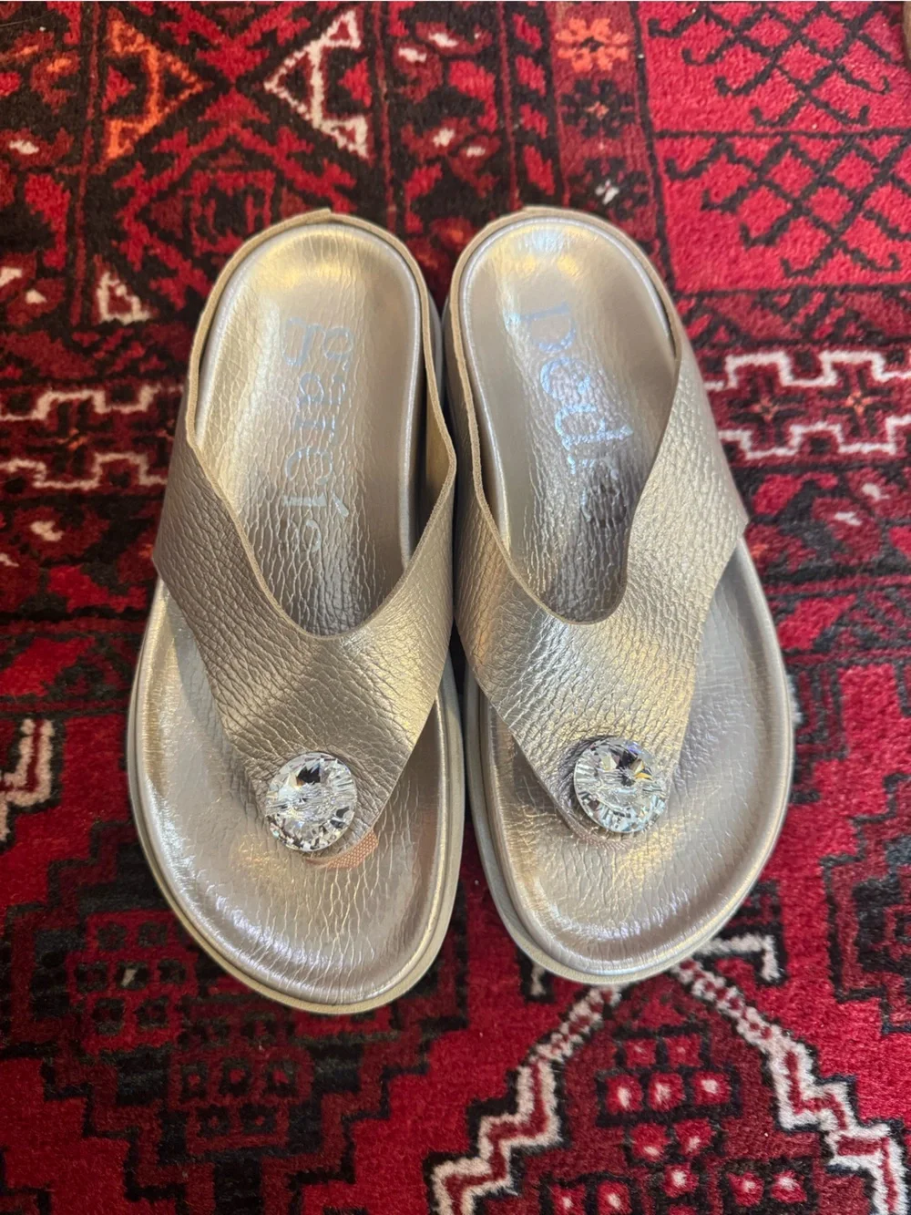 Pedro Garcia metallic gold